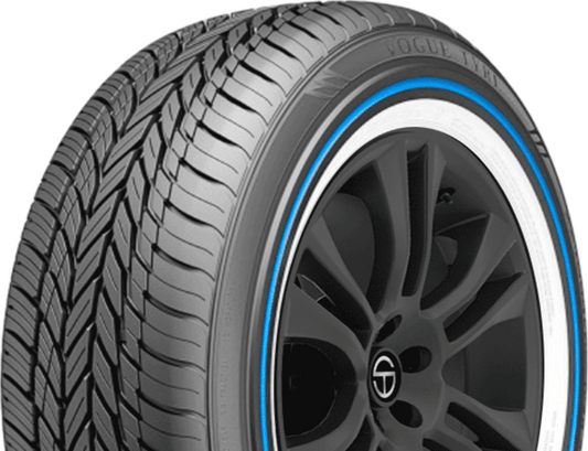 Vogue 245/45R19 Custom Built Radial VIII White/Blue tire