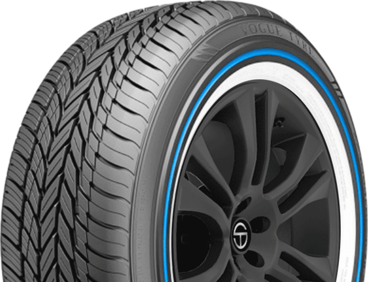 Vogue 245/40R20 Custom Built Radial VIII White/Blue tire