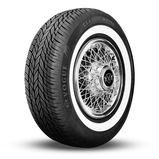 Vogue 235/75R15 Custom Built Radial VIII Classic White wide whitewall tire